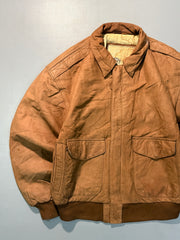 Bomber leather jacket(M/L)