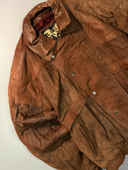 Bomber leather jacket(M/L)