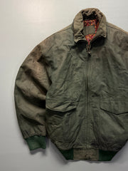 Bomber leather jacket(M/L)