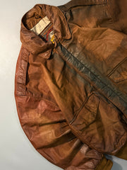 Bomber leather jacket(M/L)