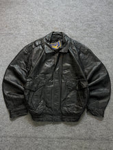 Pilot aviator bomber leather jacket(M/L)