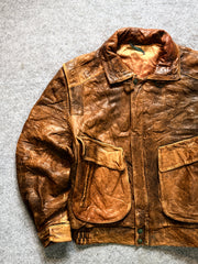 Pilot bomber leather jacket(M/L/XL)