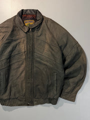 Bomber leather jacket(L/XL)