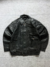 Pilot bomber leather jacket(XL+)
