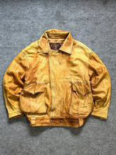 Bomber leather jacket(L/XL)