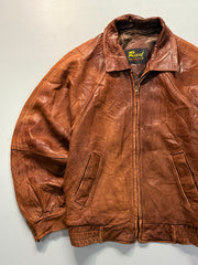 Bomber leather jacket(M/L)