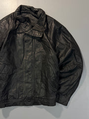 Bomber leather jacket(M/L)