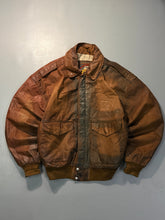 Bomber leather jacket(M/L)