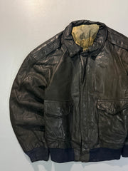 Bomber leather jacket(M/L)