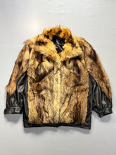 Fur-Leather coat (L/XL)