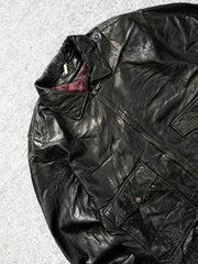 Bomber leather jacket(M/L/XL)