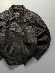 Bomber leather jacket(L/XL)