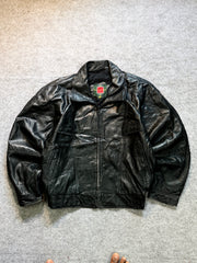 Bomber leather jacket(M/L)
