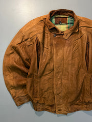 Bomber leather jacket(XL/2XL)