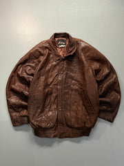 Bomber leather jacket(XL/2XL)