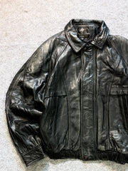 Bomber leather jacket(M/L)