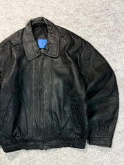 Bomber leather jacket(M/L)