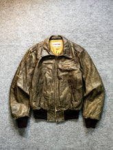 Bomber leather jacket(XS/S/M)