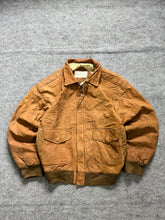Pilot bomber leather jacket(M/L)