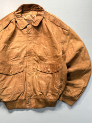 Bomber leather jacket(XL/2XL)