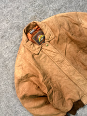 Bomber leather jacket(XS)