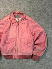 Bomber leather jacket(S/M/L)