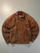 Bomber leather jacket(M/L)
