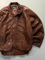 Bomber leather jacket(XL/2XL)