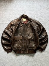Pilot aviator bomber leather jacket(L/XL)