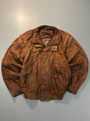 Bomber leather jacket(L/XL)