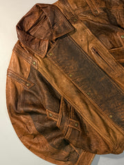 Bomber leather jacket(L/XL)