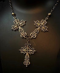 Trinity cross necklace
