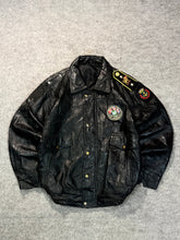 Pilot aviator bomber leather jacket (L/XL+)