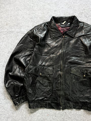 Bomber leather jacket(M/L/XL)