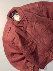 Bomber leather jacket(M/L)