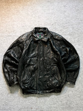 Bomber leather jacket(L/XL+)