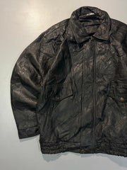 Bomber leather jacket(L/XL)