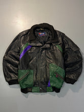 Bomber leather jacket(M/L)