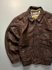 Bomber leather jacket