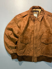 Bomber leather jacket(S/M)