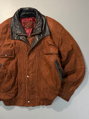 Bomber leather jacket(XL/2XL)