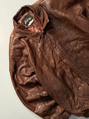 Bomber leather jacket(XL/2XL)