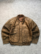 Bomber leather jacket(L/XL)