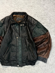 Bomber leather jacket(L/XL)