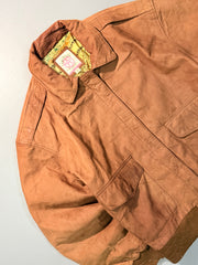 Bomber leather jacket(M/L)