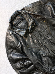 Bomber leather jacket(M/L)