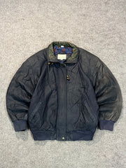 Bomber leather jacket(M/L/XL)