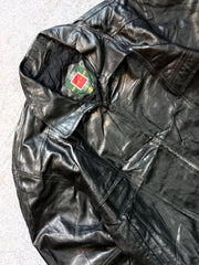 Bomber leather jacket(M/L)