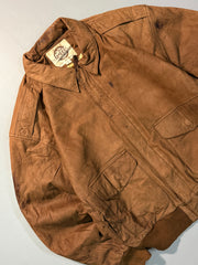 Bomber leather jacket(S/M)