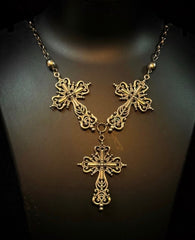 Trinity cross necklace